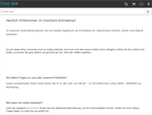 Tablet Screenshot of incocare-shop.de